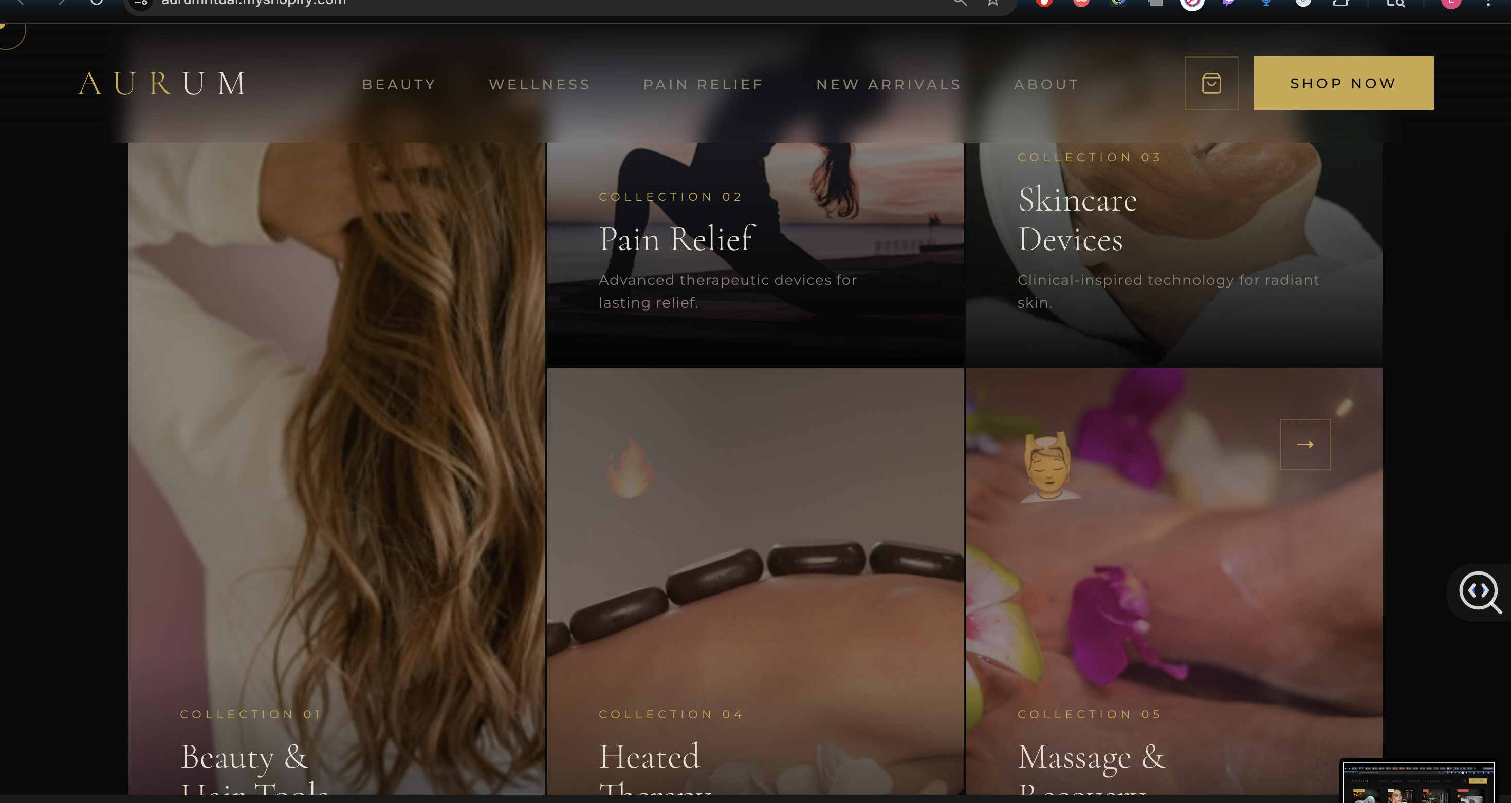 Aurum Wellness showcase